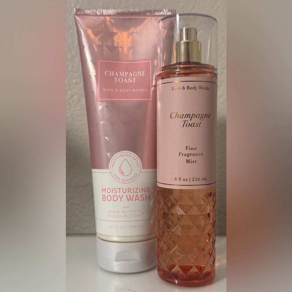 Bath & Body Works Champagne Toast Body Mist and Body Wash